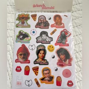 Gelareh Mizrahi Sticker Sheet with Pop Culture Icons NWT